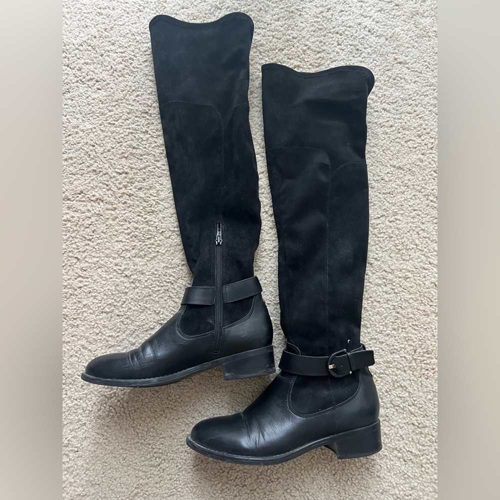 Nine West Black Over the Knee Boots